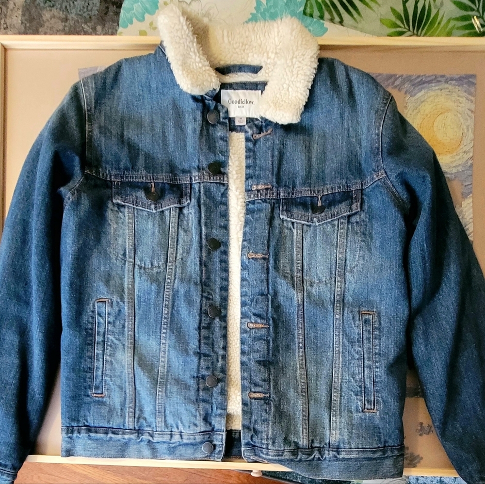 Goodfellow Jean Jacket w/ faux shearling